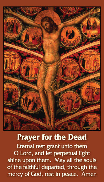Prayer for the Dead LAMINATED Holy Card, 5-Pack Keep God in Life