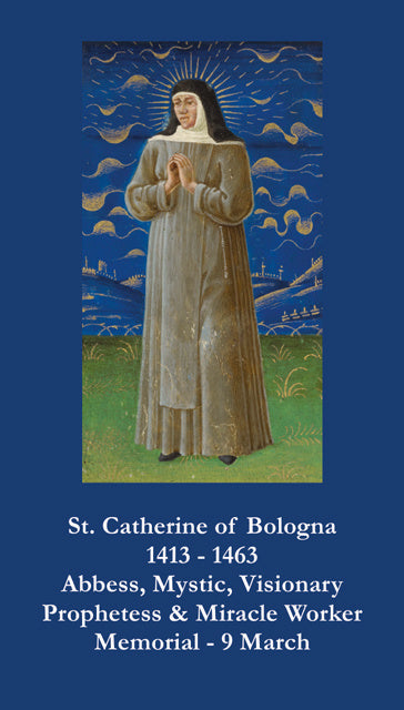 St. Catherine of Bologna  Prayer Card, 10-Pack Keep God in Life