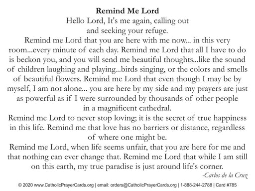 A Prayer for the Homebound Prayer Card (3 Pack) Keep God in Life