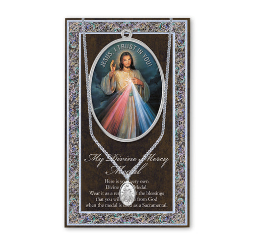 Divine Mercy Biography Pamphlet and Patron Saint Medal Keep God in Life