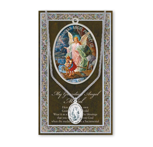 Guardian Angel Biography Pamphlet and Patron Saint Medal Keep God in Life