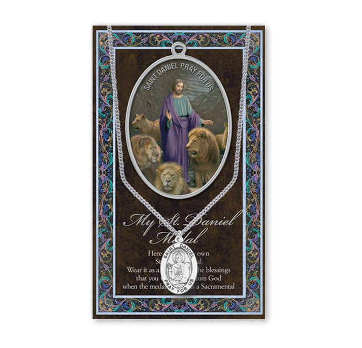 Saint Daniel Biography Pamphlet and Patron Saint Medal Keep God in Life