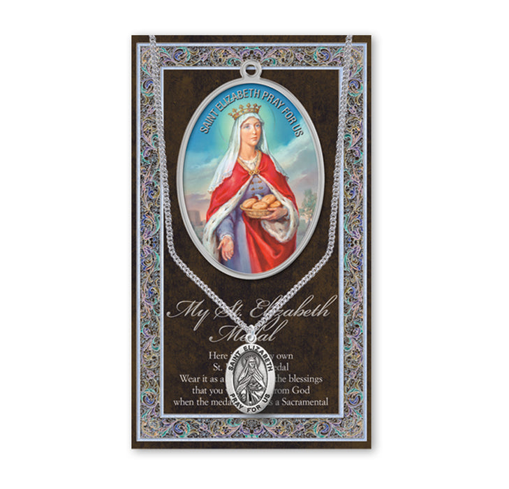 Saint Elizabeth Biography Pamphlet and Patron Saint Medal Keep God in Life