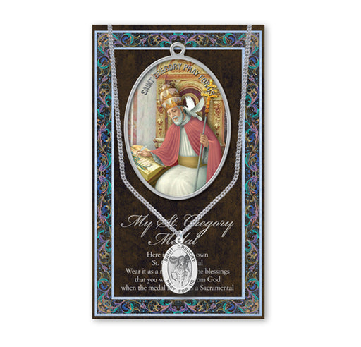 Saint Gregory the Great Biography Pamphlet and Patron Saint Medal Keep God in Life