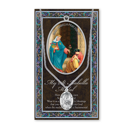 Saint Isabella Biography Pamphlet and Patron Saint Medal Keep God in Life