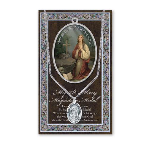 Saint Mary Magdalene Biography Pamphlet and Patron Saint Medal Keep God in Life