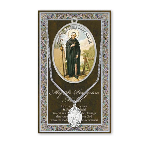 Saint Peregrine Biography Pamphlet and Patron Saint Medal Keep God in Life