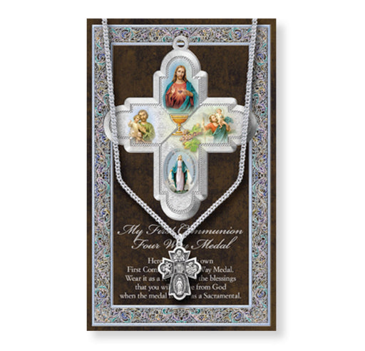 First Communion Pamphlet and Medal Keep God in Life