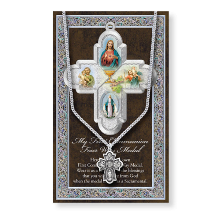 First Communion Pamphlet and Medal Keep God in Life