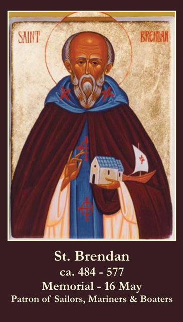 St. Brendan Prayer Cards (10 Pack) Keeping God in Sports