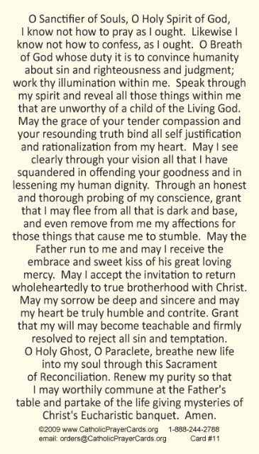 Holy Confession Prayer Card, 10-Pack Keep God in Life