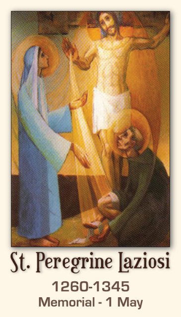 St. Peregrine Prayer Card, 10-Pack Keep God in Life