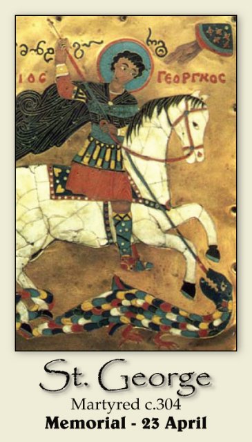 St. George Prayer Card, 10-Pack Keep God in Life