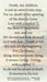 Death is Not the End LAMINATED Prayer Card, 5-Pack Keep God in Life