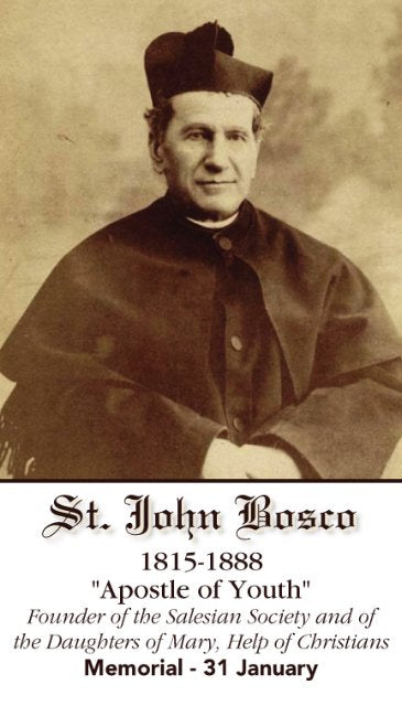 St. John Bosco Prayer Card, 10-Pack Keep God in Life