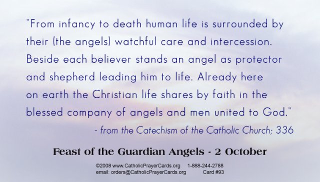Prayer to Your Guardian Angel Prayer Card, 10-Pack Keep God in Life
