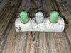 White Birch Candle Display, 3 Candles Included Keep God in Life