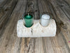 White Birch Candle Display, 2 Candles Included Keep God in Life