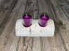 White Birch Candle Display, 2 Candles Included Keep God in Life