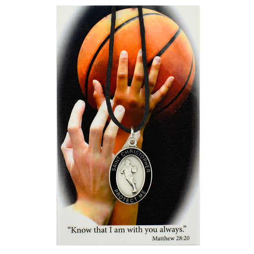 (PSD681BK) BOYS BASKETBALL PRAY CARD SET Keep God in Life