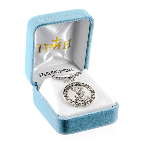 Sterling Silver Large St. Michael Medal Keep God in Life
