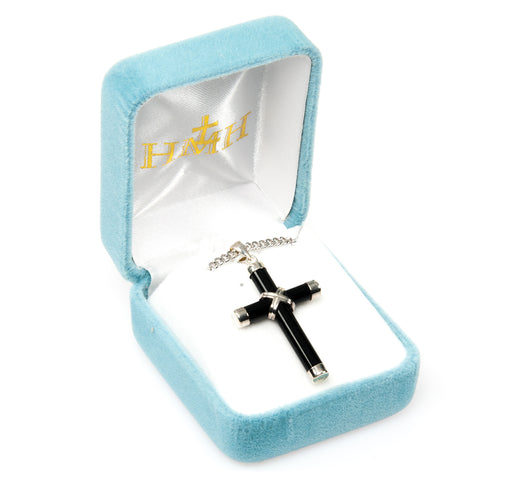 Genuine Onyx Cross Keep God in Life