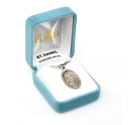Patron Saint Daniel Oval Sterling Silver Medal Keep God in Life
