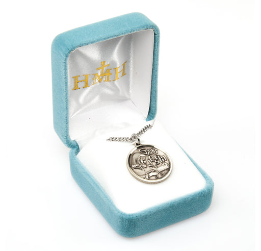 Saint Joseph the Worker Round Sterling Silver Medal Keep God in Life