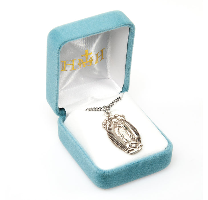 Our Lady of Guadalupe Sterling Silver Medal Keep God in Life