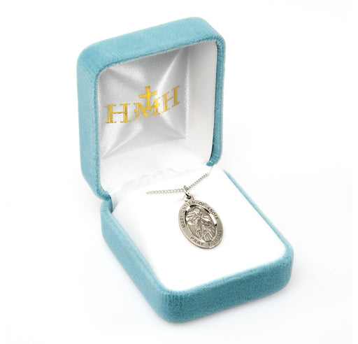 Mary Untier of Knots Oval Sterling Silver Medal Keep God in Life
