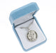 Saint Christopher Round Sterling Silver Basketball Male Athlete Medal Keep God in Life