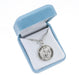 Saint Christopher Round Sterling Silver Lacrosse Male Athlete Medal Keep God in Life