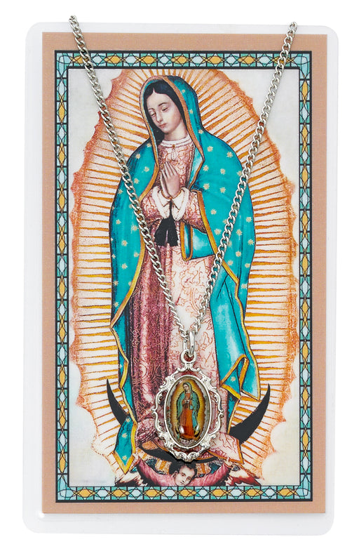 (PSD738) O.L. GUADALUPE CARD & MEDAL Keep God in Life