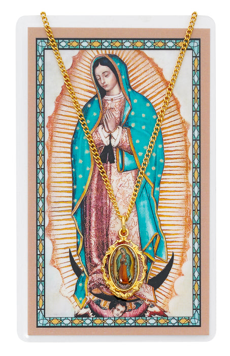 (PSH738) O.L. GUADALUPE CARD & MEDAL Keep God in Life