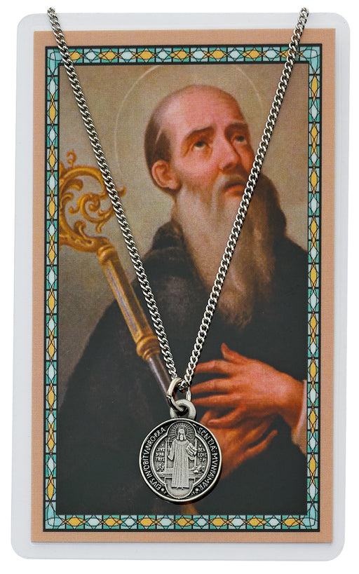 (PSD825) ST BENEDICT PRAYER CARD SET Keep God in Life