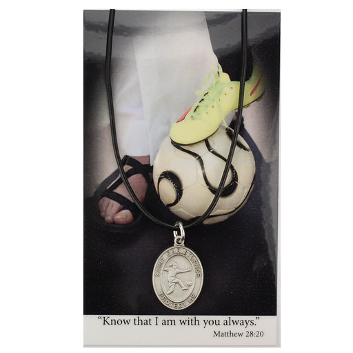 (PSD671SR) GIRLS SOCCER PRAY CARD SET Keep God in Life