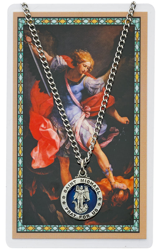 (PSD827) ST MICHAEL PRAYER CARD SET Keep God in Life