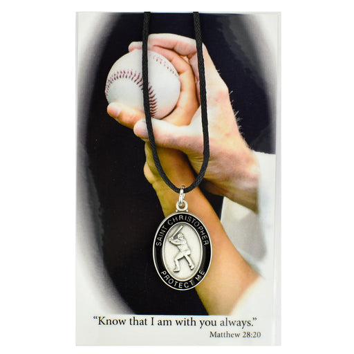 (PSD681BS) BOYS BASEBALL PRAYER CARD SET Keep God in Life