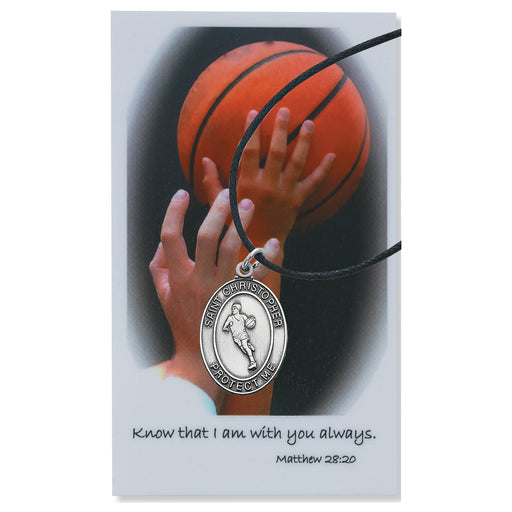 (PSD770BK) BOYS BASKETBALL PRAY CARD SET Keep God in Life
