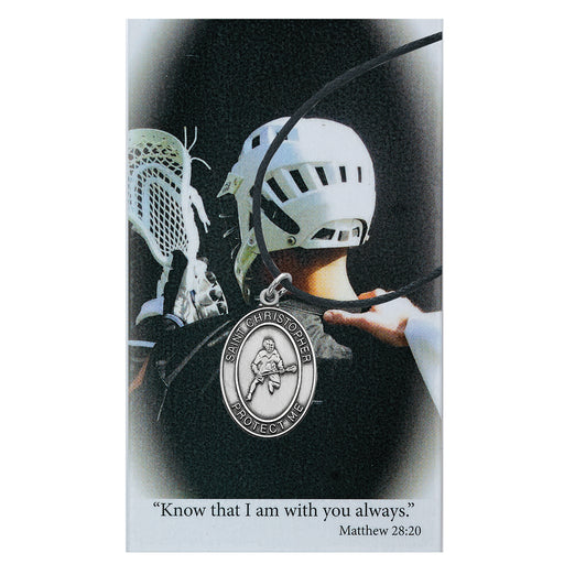 (PSD770LC) BOYS LACROSSE PRAYER CARD SET Keep God in Life