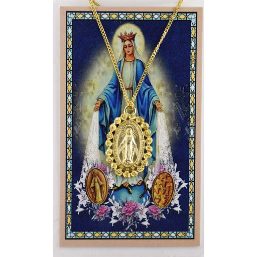 (PSH502) SPANISH MIRACULOUS MEDAL WITH Keep God in Life