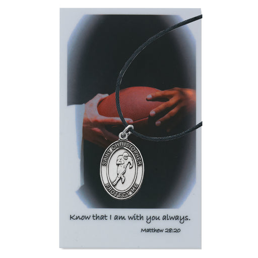 (PSD770FT) BOYS FOOTBALL PRAYER CARD SET Keep God in Life