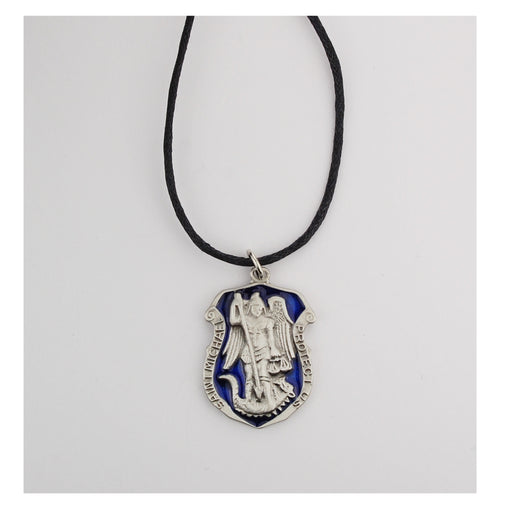 (D764LC) BLUE PEW ST. MICHAEL ON CORD Keep God in Life