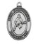 (D675LC) PEWTER OVAL LACROSSE MEDAL Keep God in Life