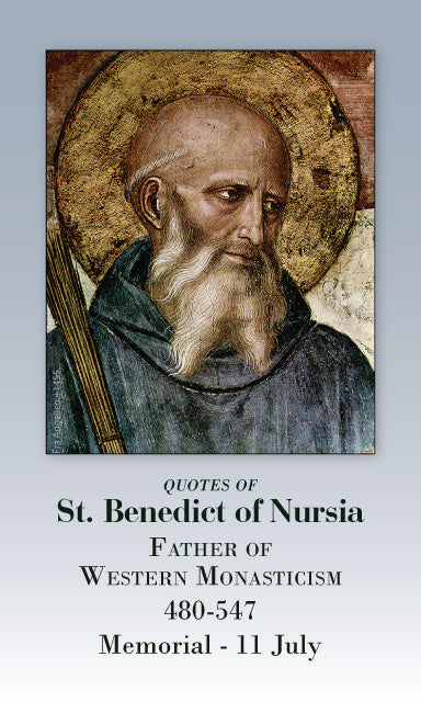 St. Benedict Prayer Card, 10-Pack Keep God in Life