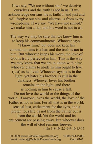 St. John the Evangelist Prayer Card, 10-Pack Keep God in Life