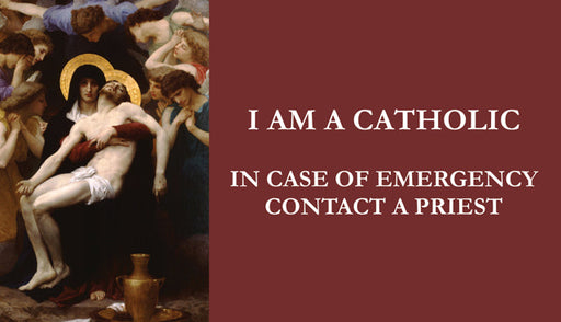 Catholic Emergency LAMINATED Prayer Card, 5-Pack Keep God in Life