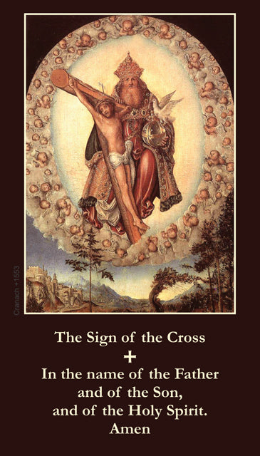 Sign of the Cross prayer Card, 10-Pack Keep God in Life