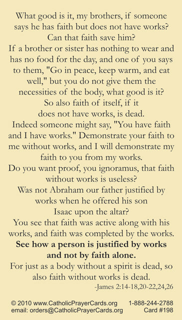 St. James Prayer Card, 10-Pack Keep God in Life