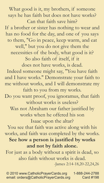 St. James Prayer Card, 10-Pack Keep God in Life